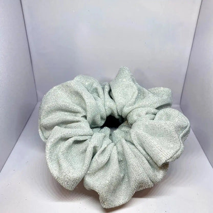White Sparkle Scrunchie