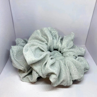 White Sparkle Scrunchie