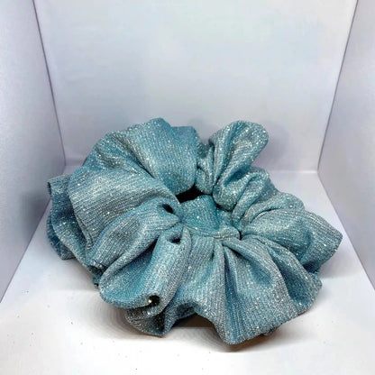 Blue Sparkle Scrunchie