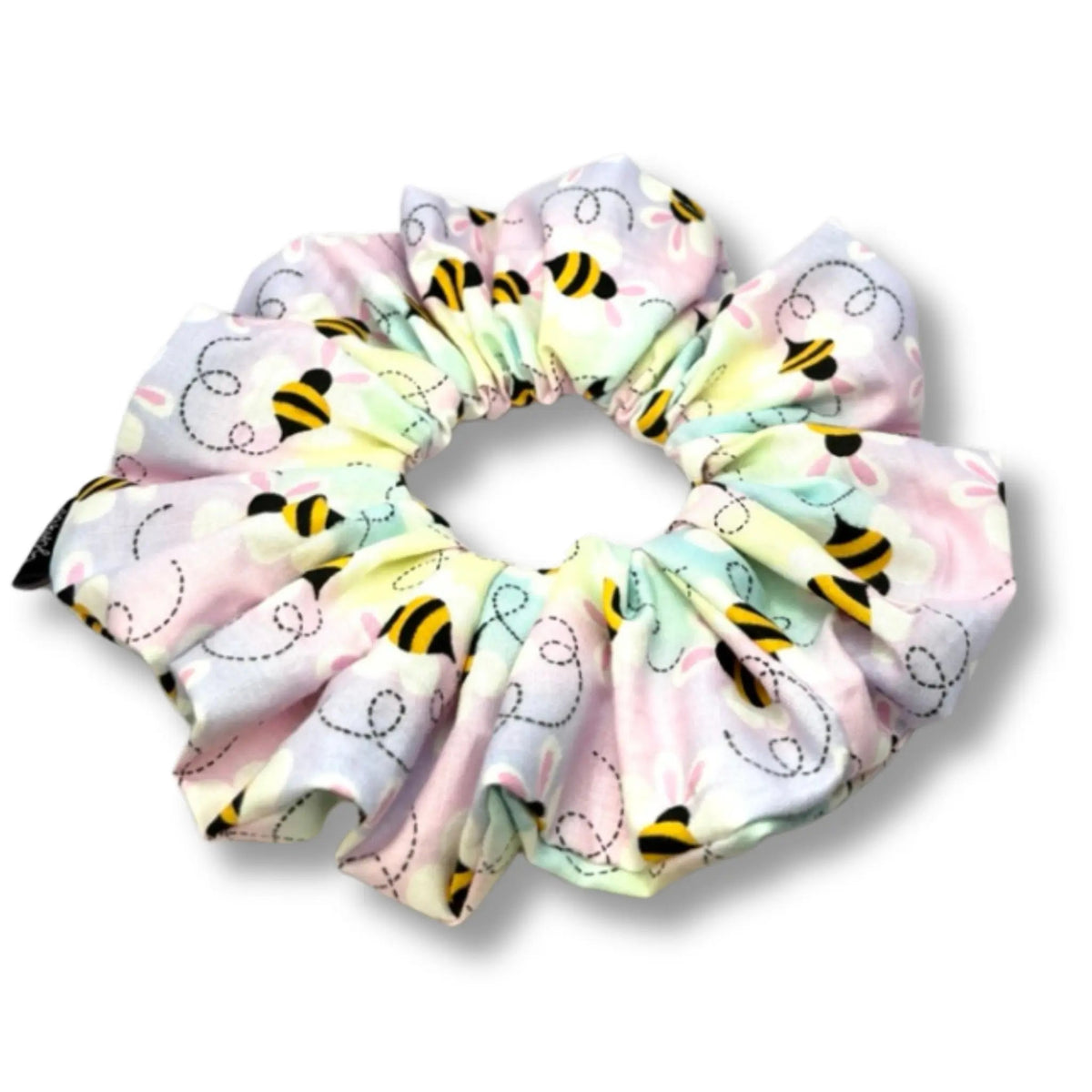 Pastel Bees Easter Scrunchie