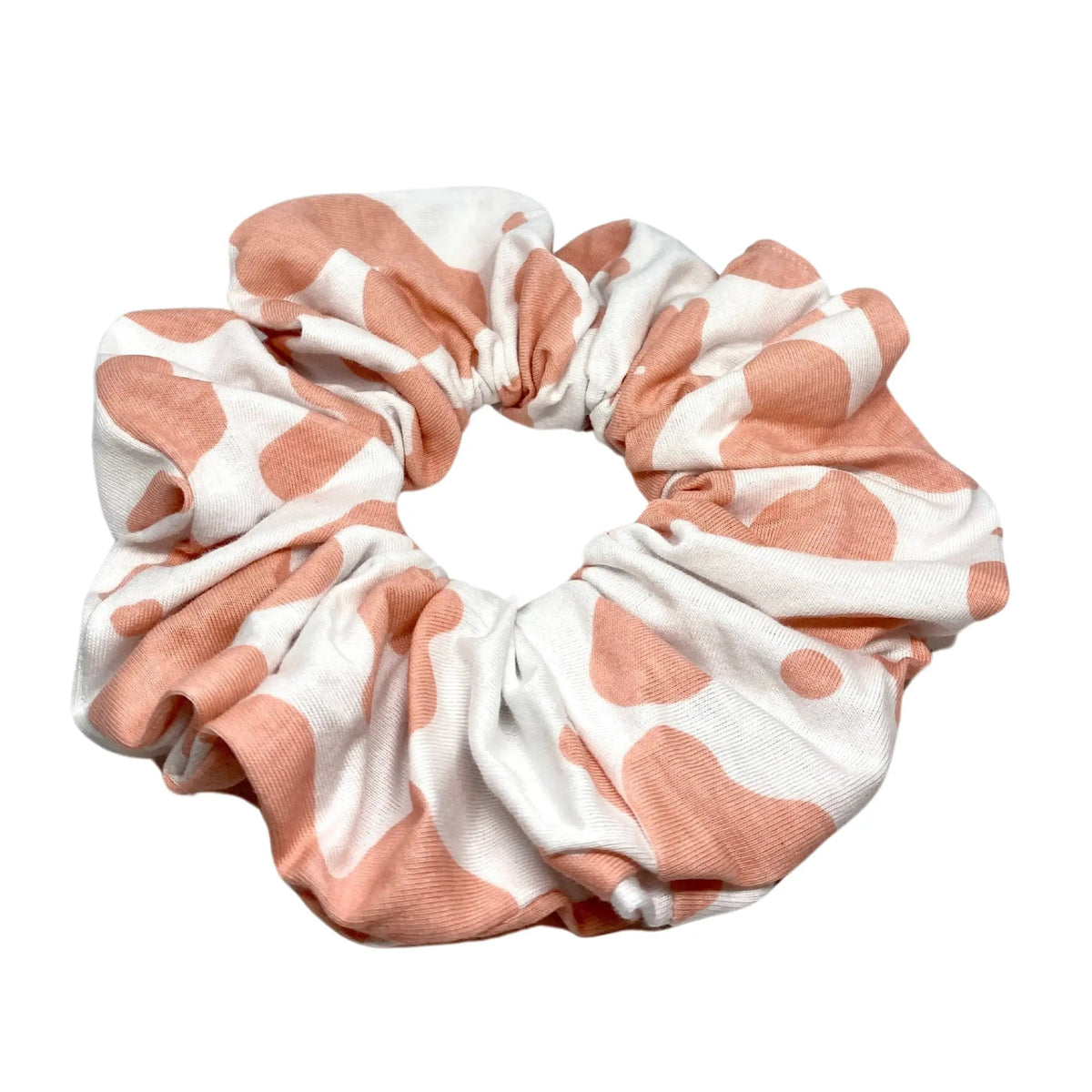 Light Pink Cow Print Scrunchie