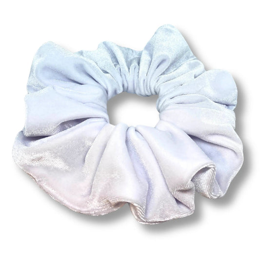 White Velvet Scrunchie