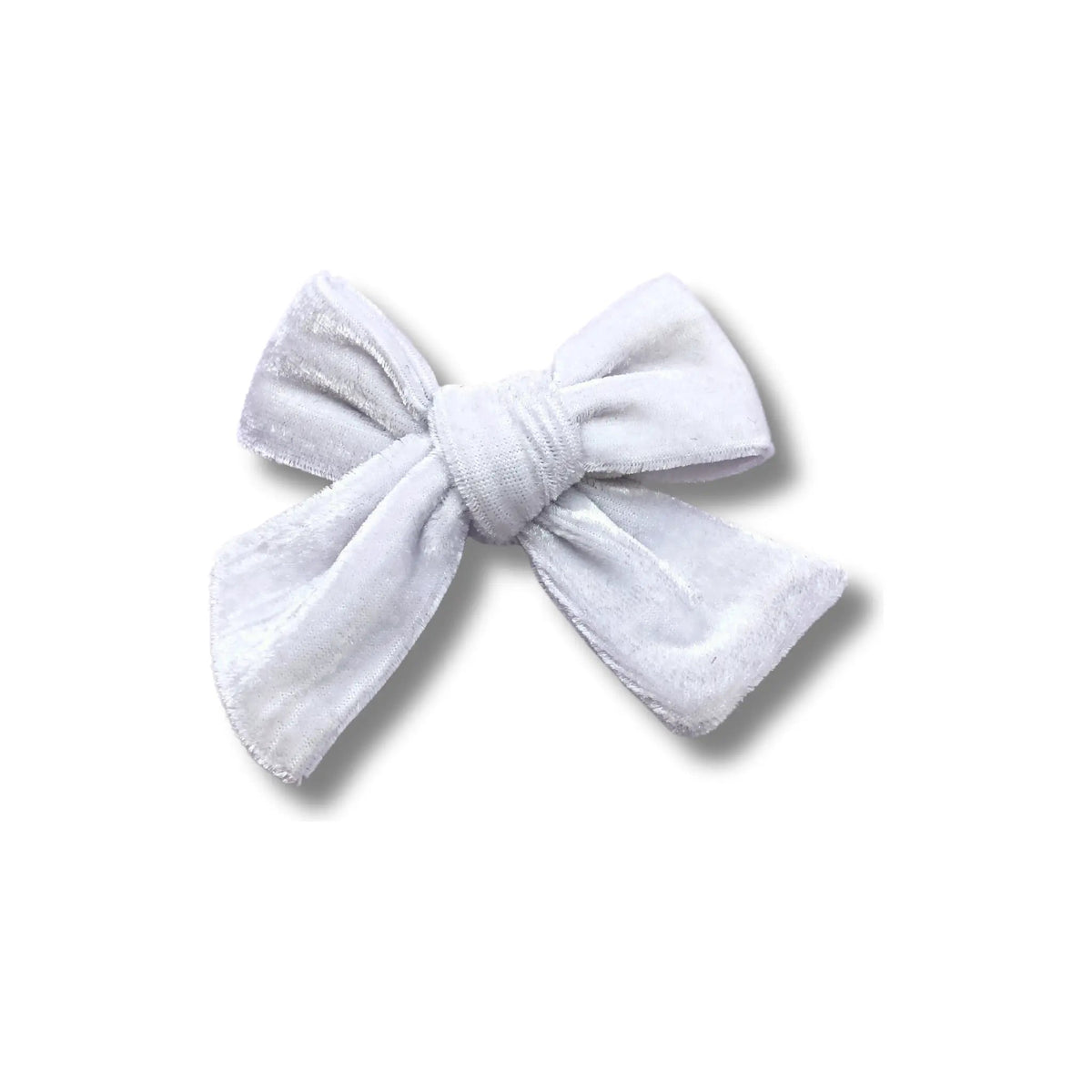 White Velvet Bow