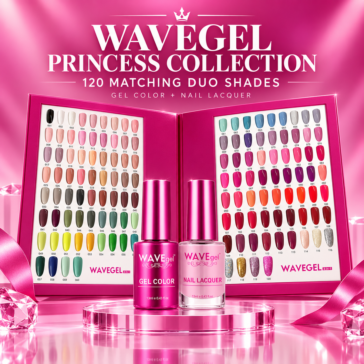 WAVEGEL PRINCESS COLLECTION - 120 COLORS