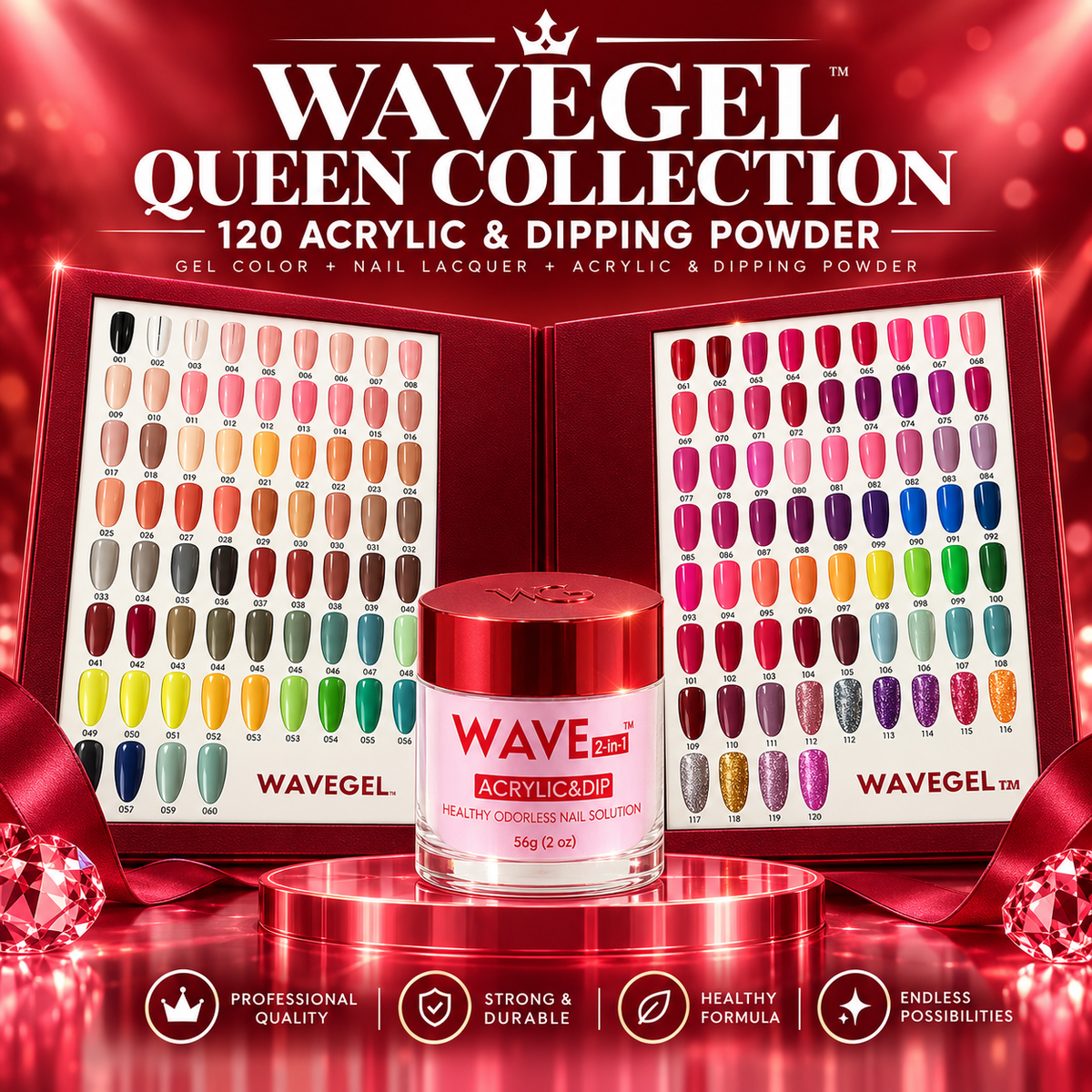 WAVEGEL QUEEN COLLECTION - 120 COLORS