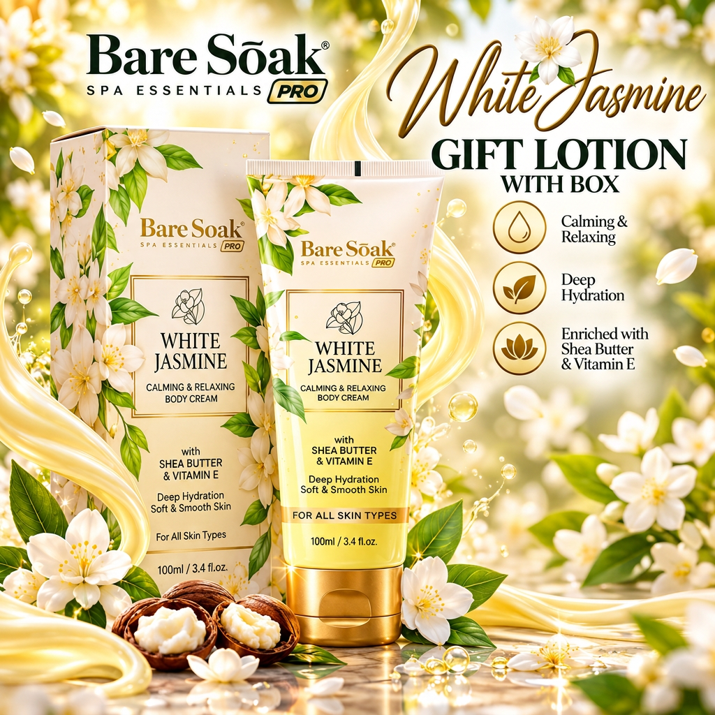 BARE SOAK GIFT LOTION WITH BOX 3.4OZ. (50-TUBE/CASE)