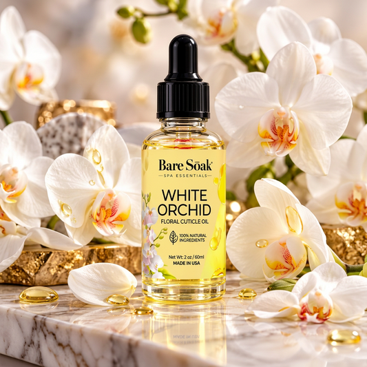 BARE SOAK CUTICLE OIL 2OZ. - WHITE ORCHID