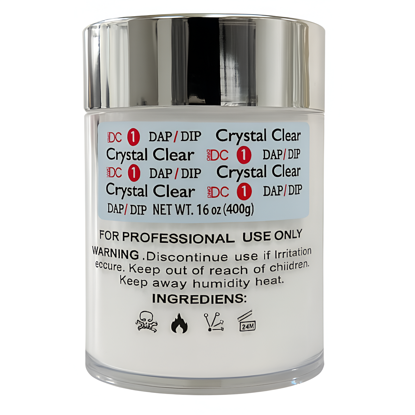 DC DAP DIP POWDER 16OZ. - CRYSTAL CLEAR 1