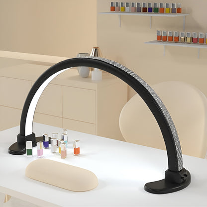 BLACK LED HALF MOON LIGHT WITH RHINESTONE