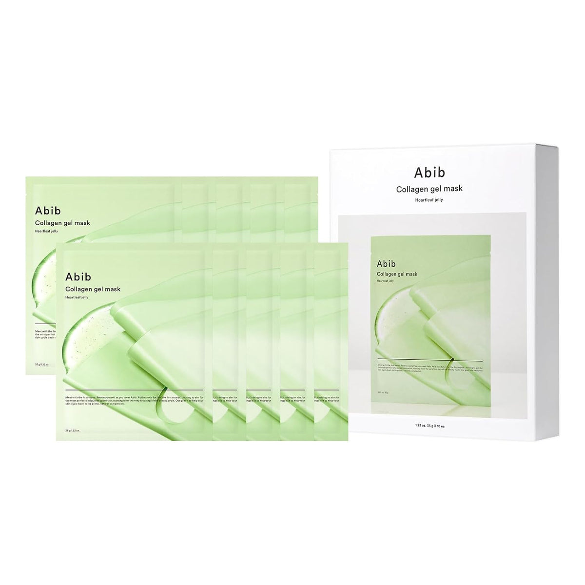 Abib Collagen Gel Mask 35g X 10ea #Heartleaf Jelly