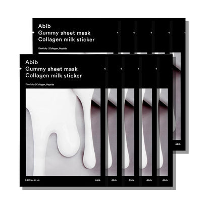 Abib Gummy Sheet Mask Collagen Milk Sticker 27ml X 10ea