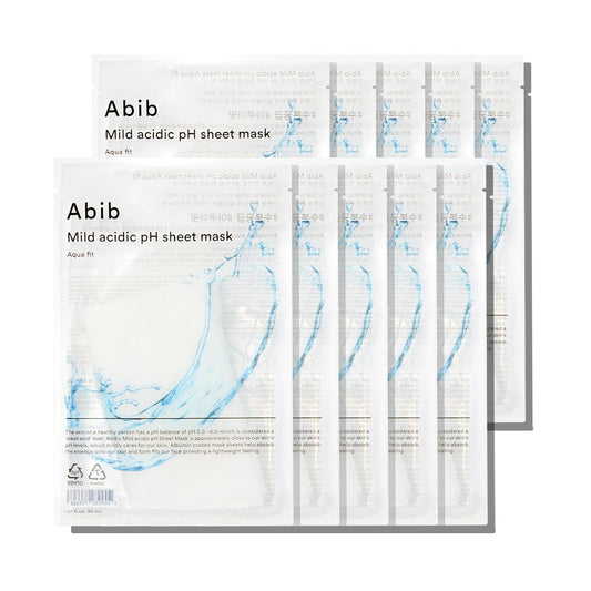 Abib Mild Acidic pH Sheet Mask Aqua Fit 30ml X 10ea