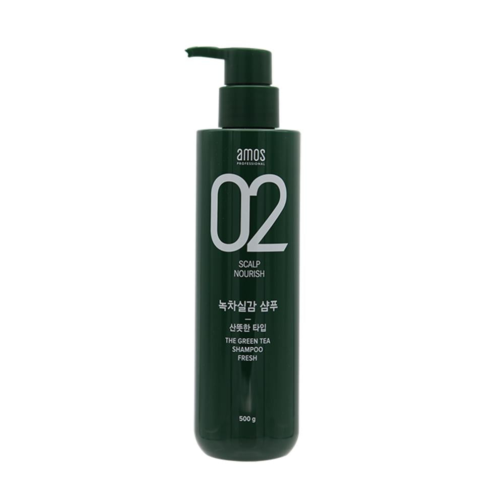 amos PROFESSIONAL The Green Tea Shampoo [Fresh - For Oily Scalp] 500g