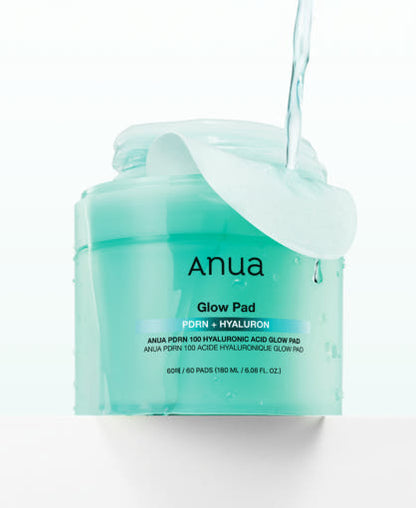 Anua PDRN 100 Hyaluronic Acid Glow Pad 60P/180ml