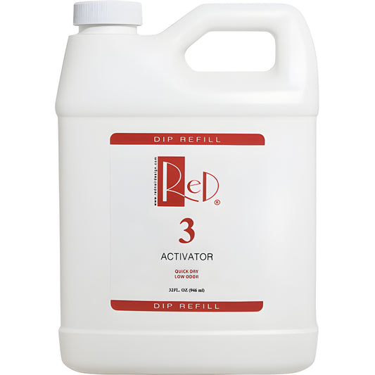 RED NAIL ESSENTIAL DIP 32OZ. - ACTIVATOR #3