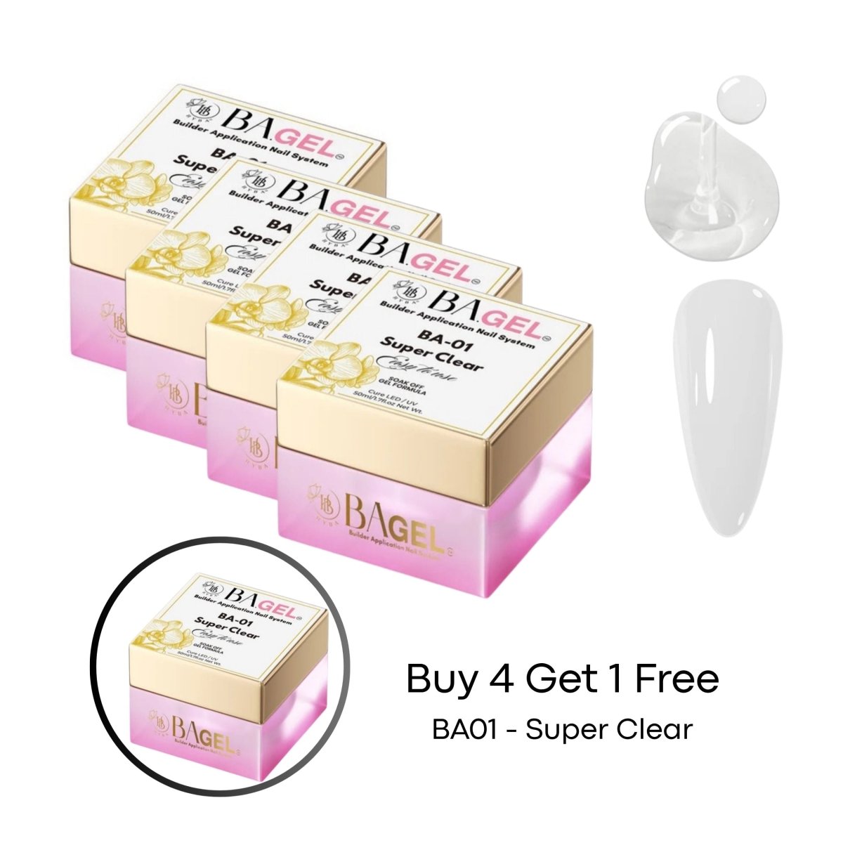 #BA-01 Super Clear - BA.GEL® Builder Gel System (50ml)