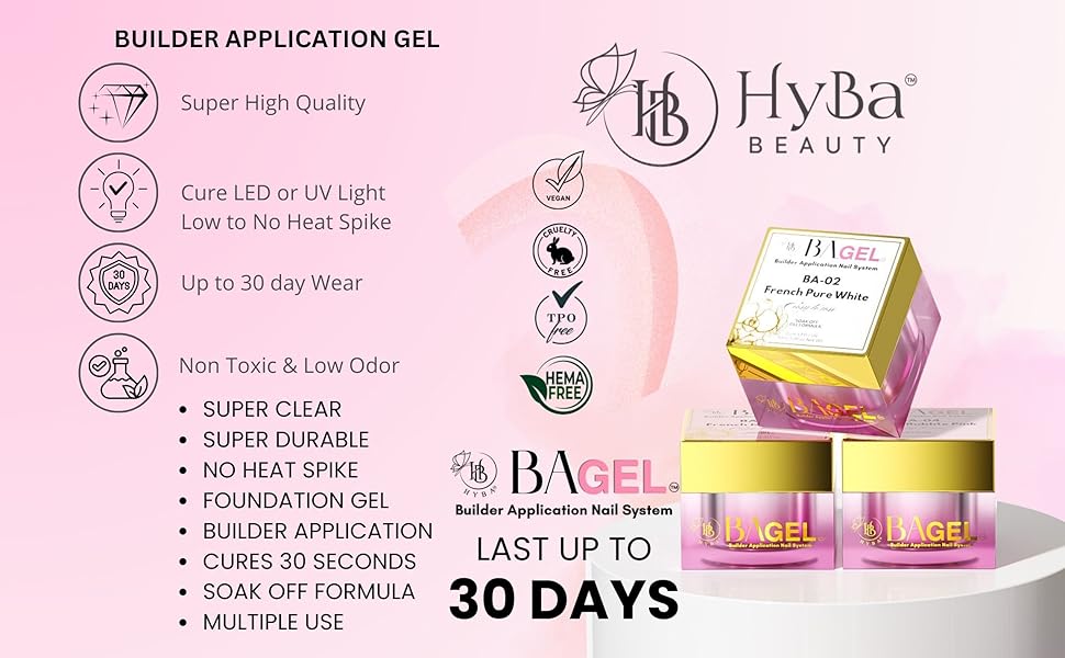 #BA-02 Pure White -  BA.GEL®  Builder Gel System