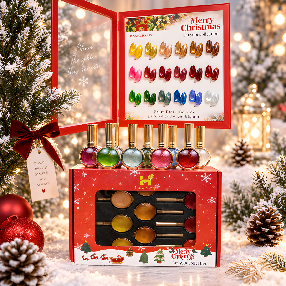 HANG PURE MERRY CHRISTMAS CAT EYE COLLECTION - 18 COLORS