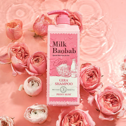 BIOKLASSE MILK BAOBAB CERA Hair Shampoo 1200ml #Peony Musk