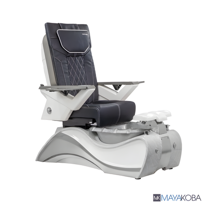 WHITE-GREY FIOR PEDICURE SPA WITH FX CHAIR