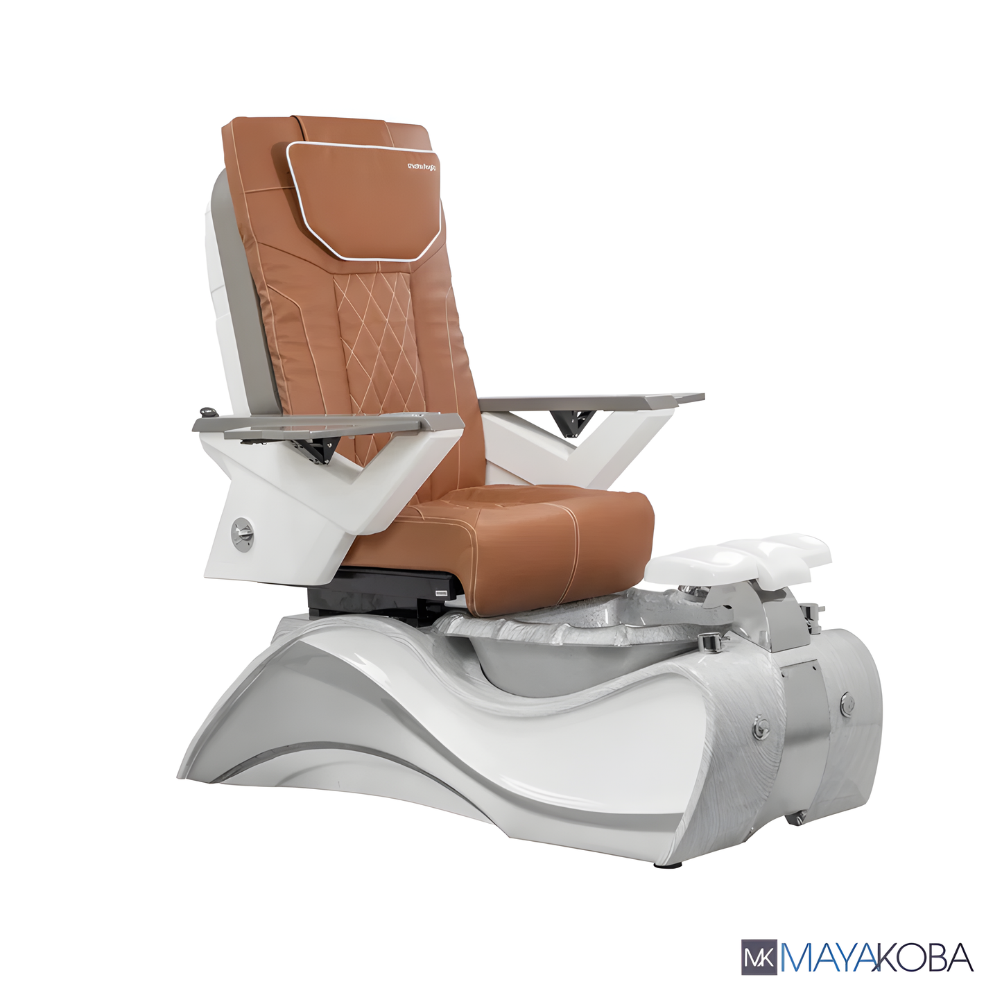 WHITE-GREY FIOR PEDICURE SPA WITH FX CHAIR