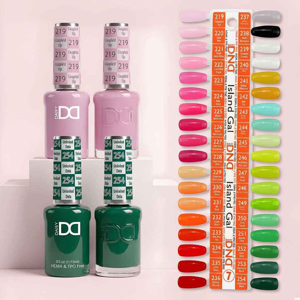 DND DUO HEMA & TPO FREE ISLAND GAL - 36 COLORS TRAY NO.7