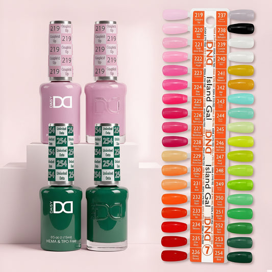 DND DUO HEMA & TPO FREE ISLAND GAL - 36 COLORS TRAY NO.7