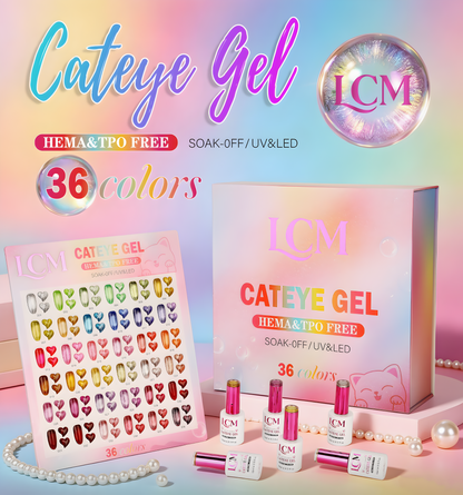 LCM CAT EYE GEL COLLECTION - 36 COLORS