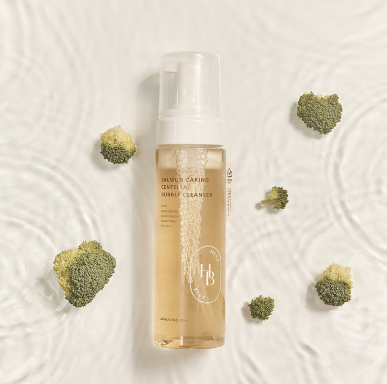 HEVEBLUE Salmon Caring Centella Bubble Cleanser 200ml