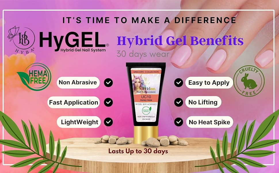 Hybrid Gel Professional Nail Polish - HyGEL® 30ml  / #SC04 Golden Glimmer