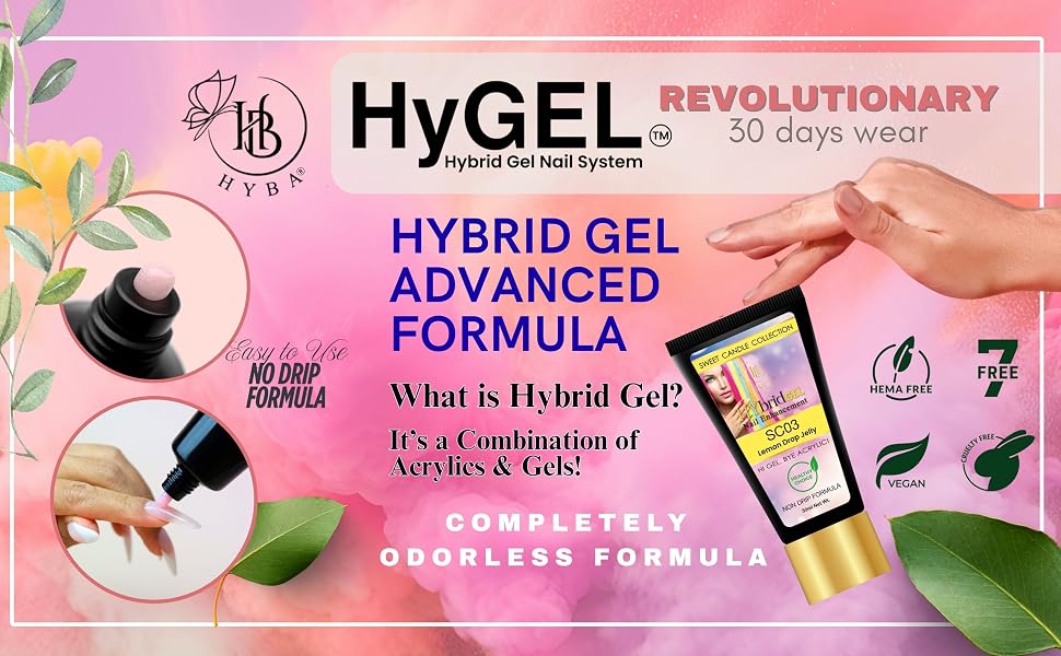 Hybrid Gel Professional Nail Polish - HyGEL® 30ml  / #SC08 Minty Glimmer