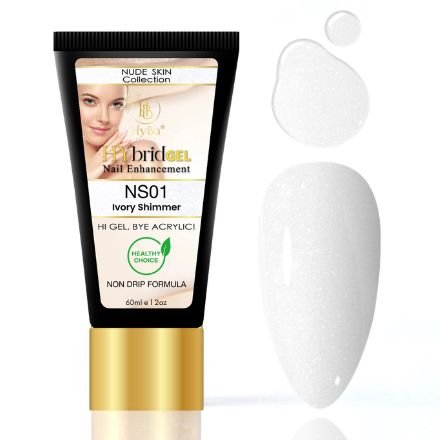 Hybrid Gel Professional Nail Polish - HyGEL® 60ml / #NS01 Ivory Shimmer