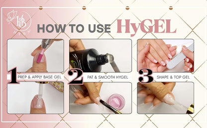 Hybrid Gel Professional Nail Polish - HyGEL® 60ml / #NS02 Blushy Sparkle