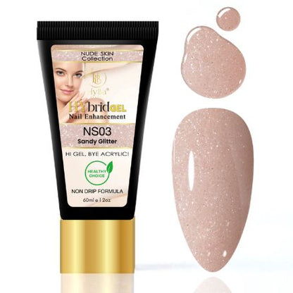 Hybrid Gel Professional Nail Polish - HyGEL® 60ml / #NS03 Sandy Glitter