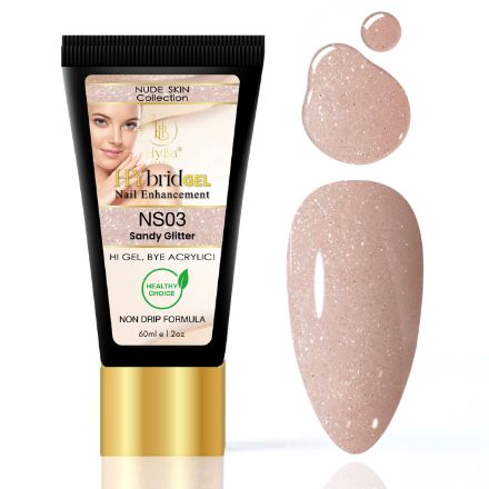 Hybrid Gel Professional Nail Polish - HyGEL® 60ml / #NS03 Sandy Glitter