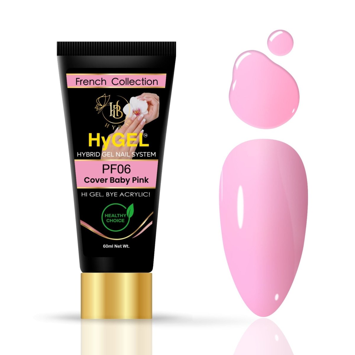 Hybrid Gel Professional Nail Polish - HyGEL 60ml / #PF06 Cover Baby Pink