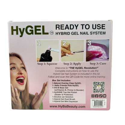 HyGEL® HYBRID DIY Home or Professional Gel Nail System - Ready Kit #1