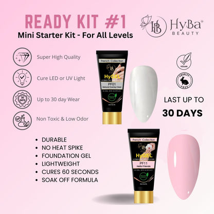 HyGEL® HYBRID DIY Home or Professional Gel Nail System - Ready Kit #1