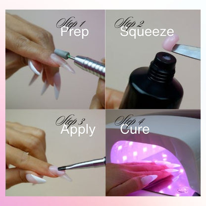 HyGEL® HYBRID DIY Home or Professional Gel Nail System - Ready Kit #1