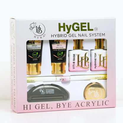 HyGEL® HYBRID DIY Home or Professional Gel Nail System - Ready Kit #1