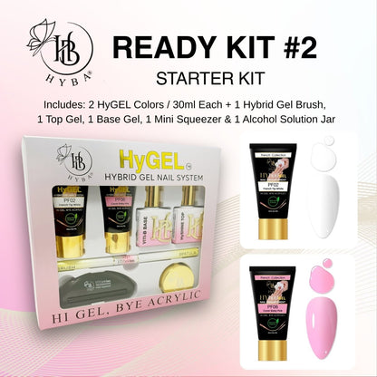 HyGEL® Hybrid DIY Home or Professional Gel Nail System - Ready Kit #2