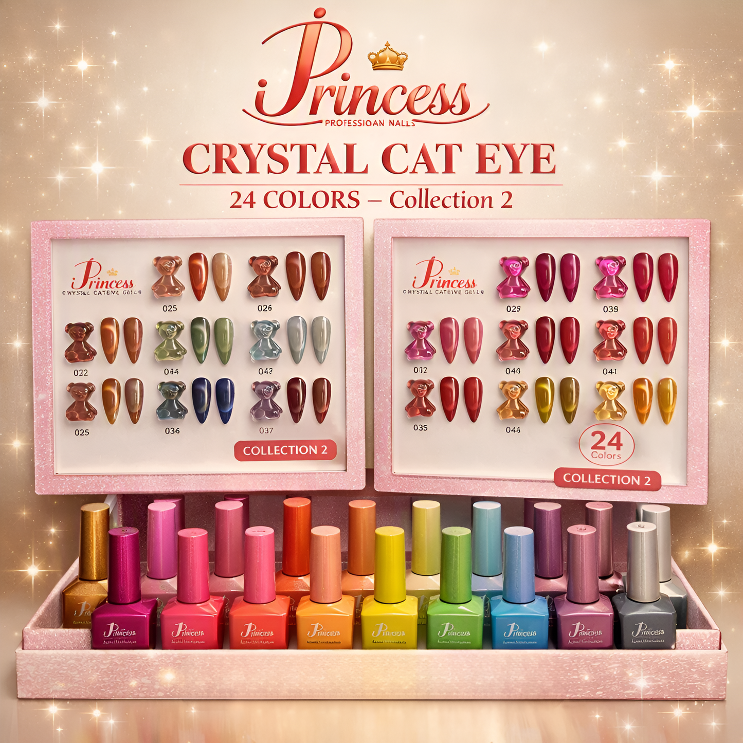 IPRINCESS CRYSTAL CAT EYE COLLECTION 2 - 24 COLOR
