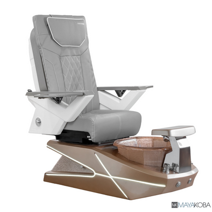 GREY - GEOM II PEDICURE SPA WITH FX CHAIR TOP