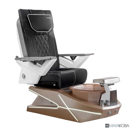 BLACK - GEOM II PEDICURE SPA WITH FX CHAIR TOP