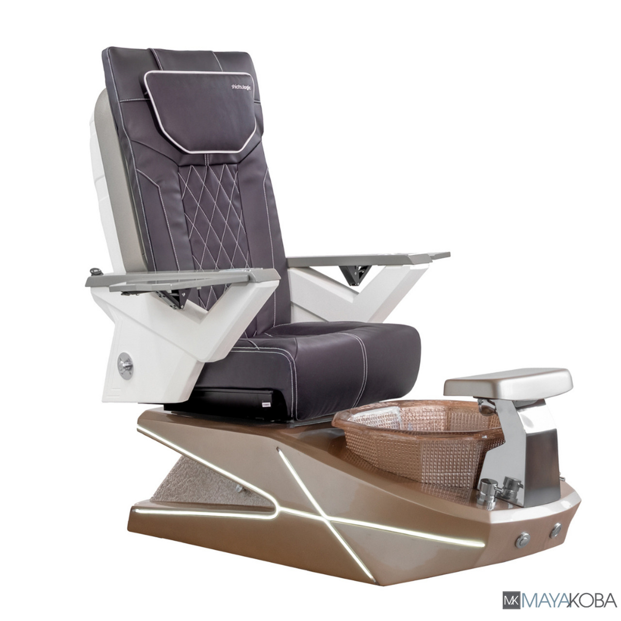 CHOCOLATE - GEOM II PEDICURE SPA WITH FX CHAIR TOP