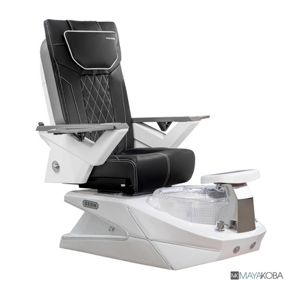 WHITE - GEOM II PEDICURE SPA WITH FX CHAIR TOP