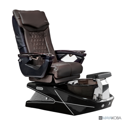 BLACK BASE - GEOM II PEDICURE SPA WITH LX CHAIR TOP
