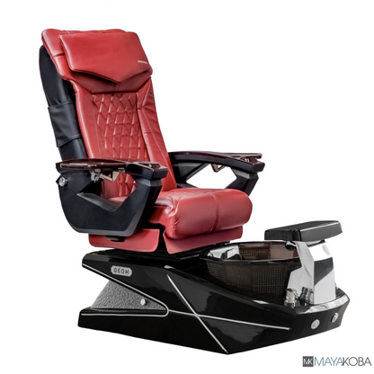 BLACK BASE - GEOM II PEDICURE SPA WITH LX CHAIR TOP