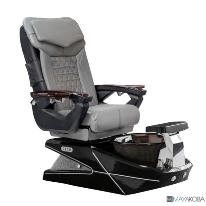 BLACK BASE - GEOM II PEDICURE SPA WITH LX CHAIR TOP