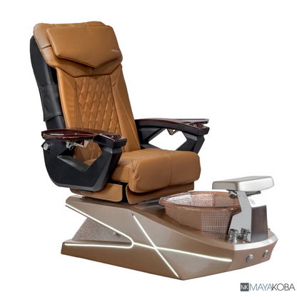 CHAMPAGNE BASE - GEOM II PEDICURE SPA WITH LX CHAIR TOP